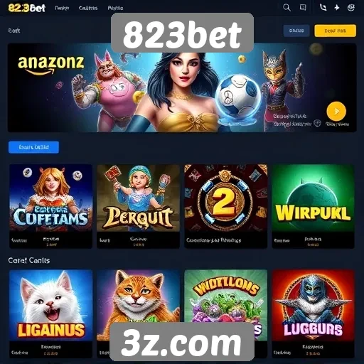 Variedade de jogos disponíveis na plataforma 823bet